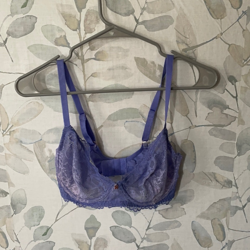 Unlined Purple Bra